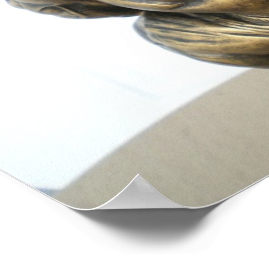 Poster Vue arrière du Bodybuilder (Coin)