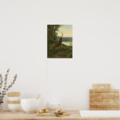 Poster Vue arrière du lac Elk Vue sur un lac (Cuisine)