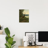 Poster Vue arrière du lac Elk Vue sur un lac (Bureau à domicile)