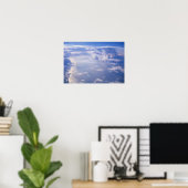Poster Vue au-dessus du nuage dispersé (Bureau à domicile)