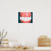 Poster Vue Avant De La Bouche Humaine Avec Les Dents Et L (Cuisine)