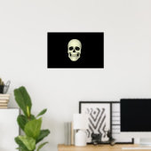 Poster Vue Avant Du Crâne Humain (Bureau à domicile)