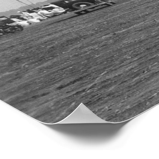 Poster Vue Blimp de la pointe de fermeture Zeppelin (Coin)