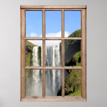 Vue cascade à partir d'une fenêtre