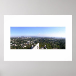 Poster Vue centrale de Getty de Los Angeles
