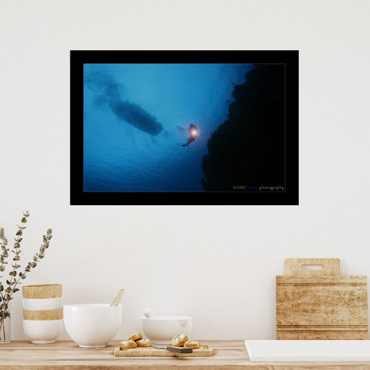 Poster Vue Ci-Dessous (Cuisine)