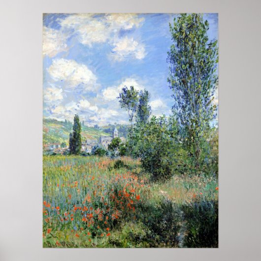 Poster Vue Claude Monet de Vétheuil (Devant)
