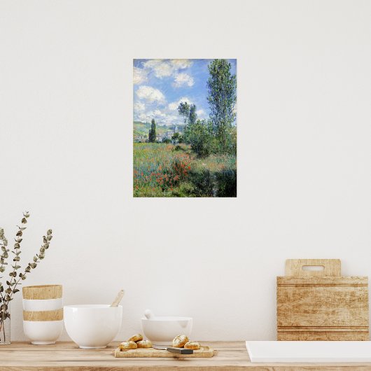 Poster Vue Claude Monet de Vétheuil (Cuisine)