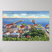 Poster Vue commémorative du pèlerin du port (Devant)