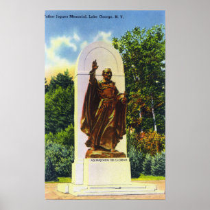 Poster Vue commémorative du père Jogues