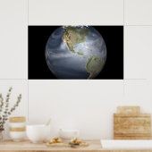 Poster Vue complète de la Terre montrant la vapeur d'eau (Cuisine)