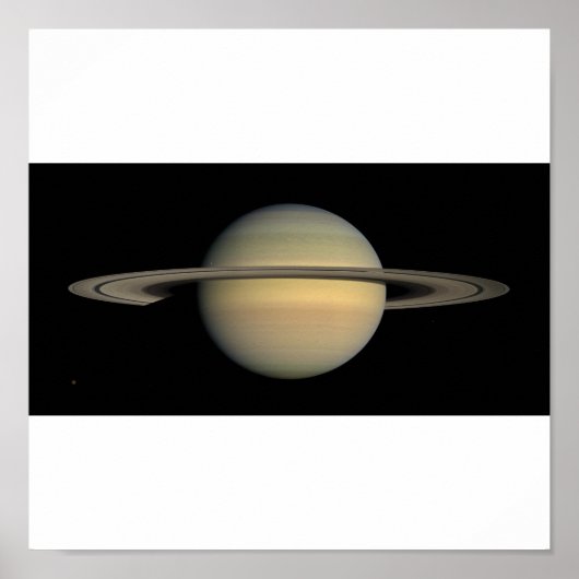 Poster Vue complète de Saturne (Devant)