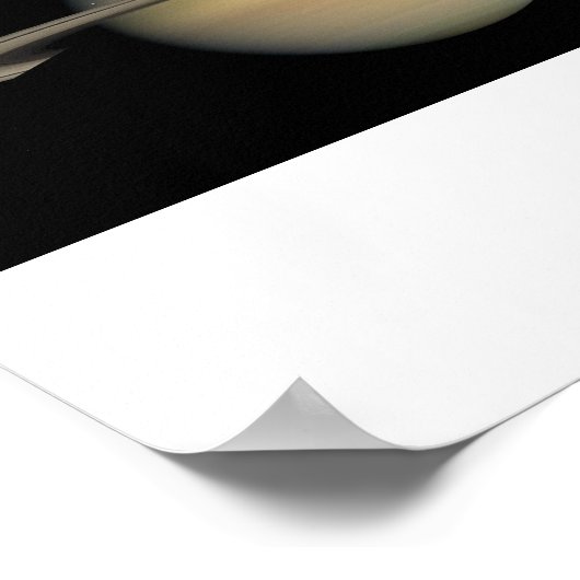 Poster Vue complète Saturne (Coin)