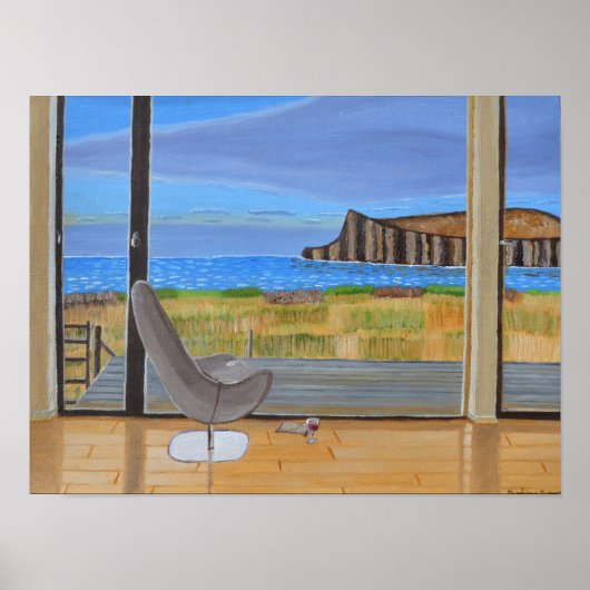 Poster Vue côtière depuis la fenêtre (Devant)