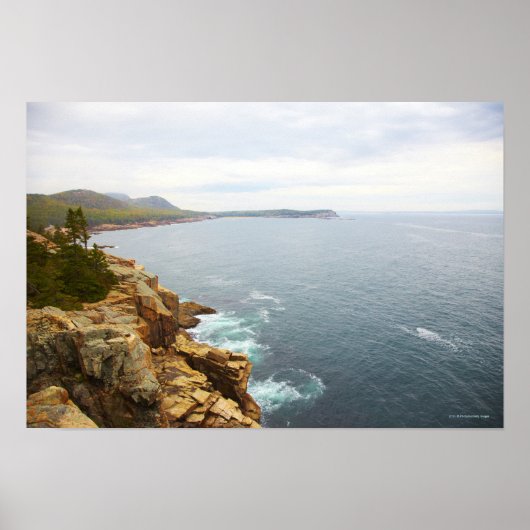 Poster Vue côtière du parc national Acadia (Devant)