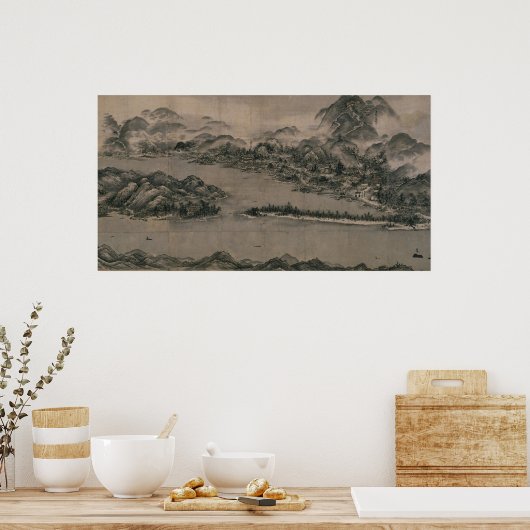 Poster Vue d'Ama-no-Hashidate par Sesshu Tōyō (Cuisine)