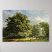 Poster Vue dans la forêt Bentheim par George Andries Roth (Devant)