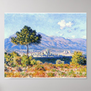 Poster Vue d'Antibes depuis le Plateau Notre-Dame