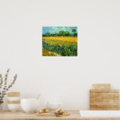 Poster Vue d'Arles avec Irises au premier plan (Cuisine)