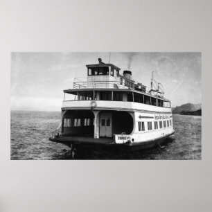 Poster Vue d'Astoria, Orégon de photographie de Megler d