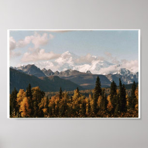 Poster Vue d'automne de Denali, Mt. McKinley