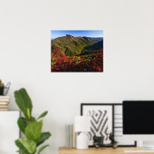 Poster Vue d'automne de la gorge de Linville souvent appe (Bureau à domicile)