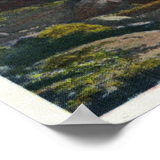 Poster Vue d'autres Mts Adirondack au-dessus des Nuages (Coin)