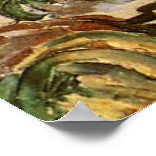 Poster Vue d'Auvers Vincent van Gogh (Coin)