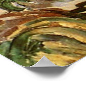 Poster Vue d'Auvers Vincent van Gogh (Coin)