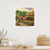 Poster Vue d'Auvers Vincent van Gogh (Cuisine)