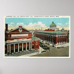 Poster Vue d'avenue de mA de symphonie, horticole