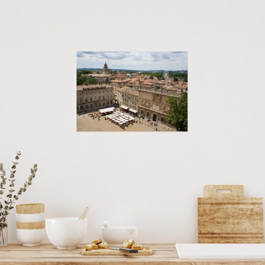 Poster Vue d'Avignon (Cuisine)