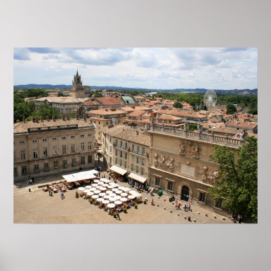 Poster Vue d'Avignon (Devant)