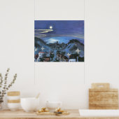 Poster Vue de Barcelone la nuit par Walter Gramatte (Cuisine)