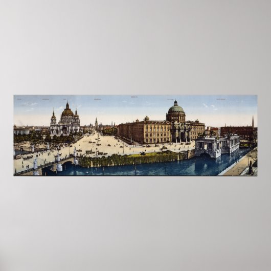 Poster Vue de Berlin au tournant du siècle (Devant)