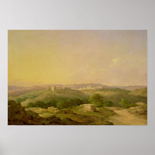 Poster Vue de Bethléem, 1857 (Devant)