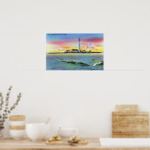 Poster Vue de Boon Island et du phare de York (Cuisine)