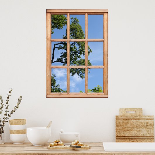 Poster Vue de branche d'arborescence à partir d'une illus (Cuisine)