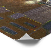 Poster Vue de Broadway la nuit (Coin)