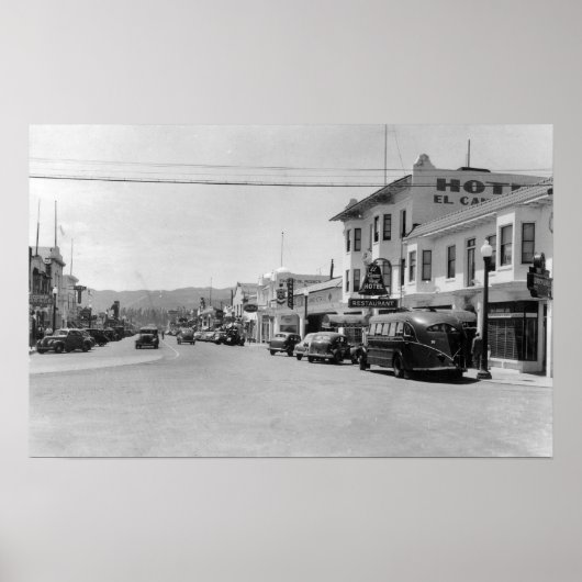 Poster Vue de BroadwayKing City, CA (Devant)