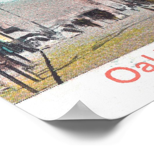 Poster Vue de BroadwayOakland, CA (Coin)