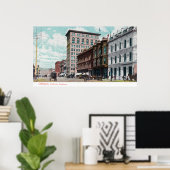 Poster Vue de BroadwayOakland, CA (Bureau à domicile)