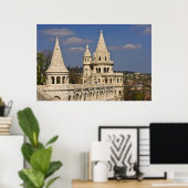 Poster Vue de Budapest depuis Castle Hill. (Bureau à domicile)