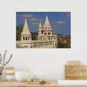 Poster Vue de Budapest depuis Castle Hill. (Cuisine)