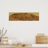 Poster Vue de Burns Cliff sur Mars (Cuisine)