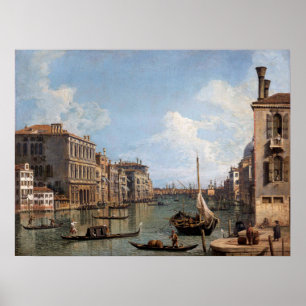 Poster Vue de Canaletto sur le Grand Canal