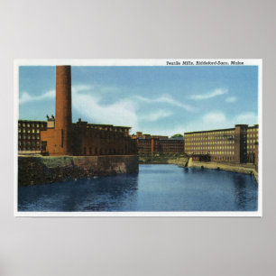 Poster Vue de certaines usines textiles