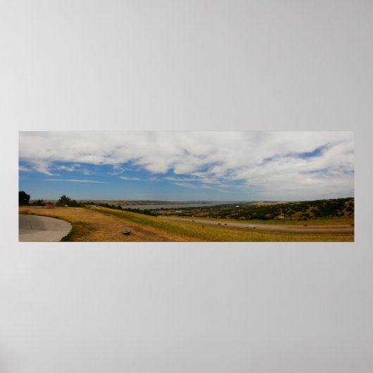 Poster Vue de Chamberlain, Dakota du Sud (Devant)