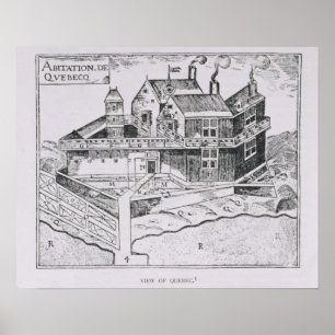 Poster Vue de Champlain sur le Québec