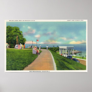 Poster Vue de colline de Coles de la promenade